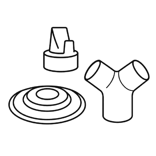 Line illustration of swappable valves