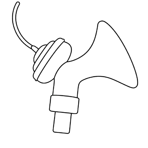 Line illustration of how the parts connect